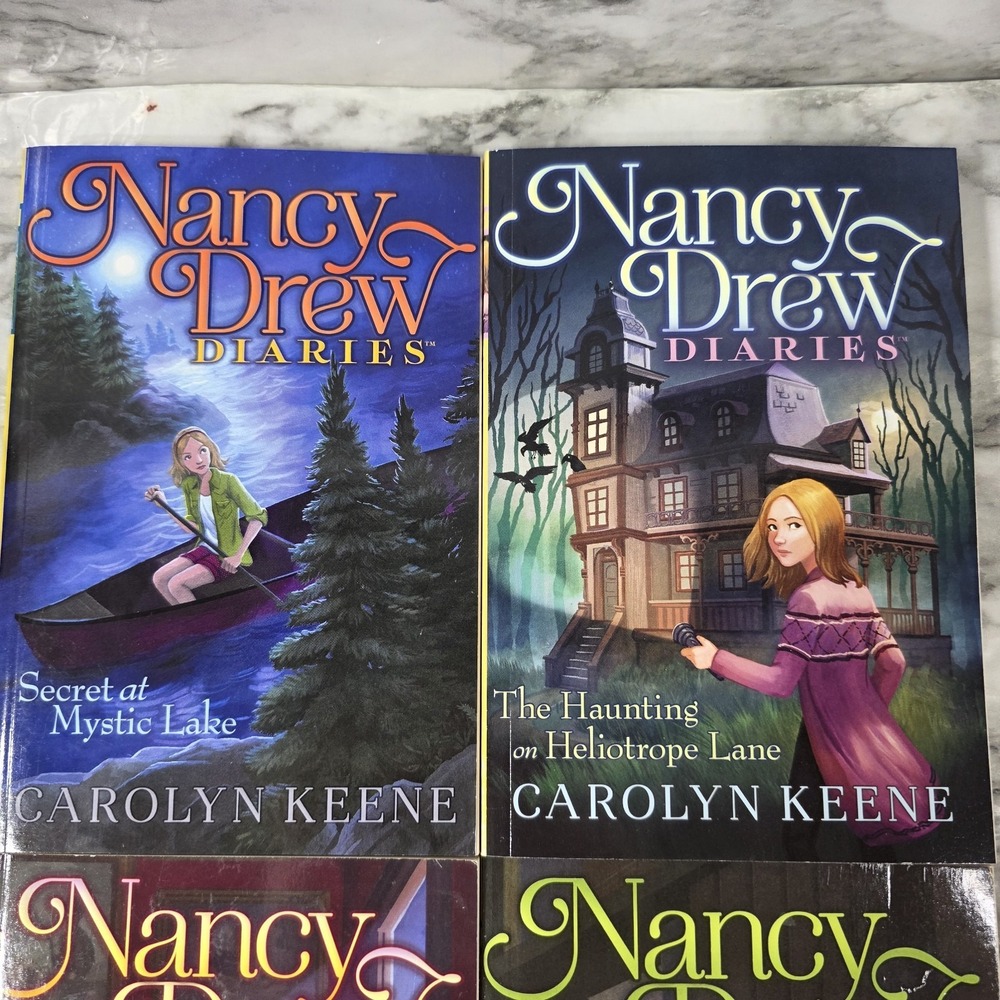 Nancy Drew Diaries Lot of 4 Paperback Books Mystery Lot EUC - Picture 2 of 7